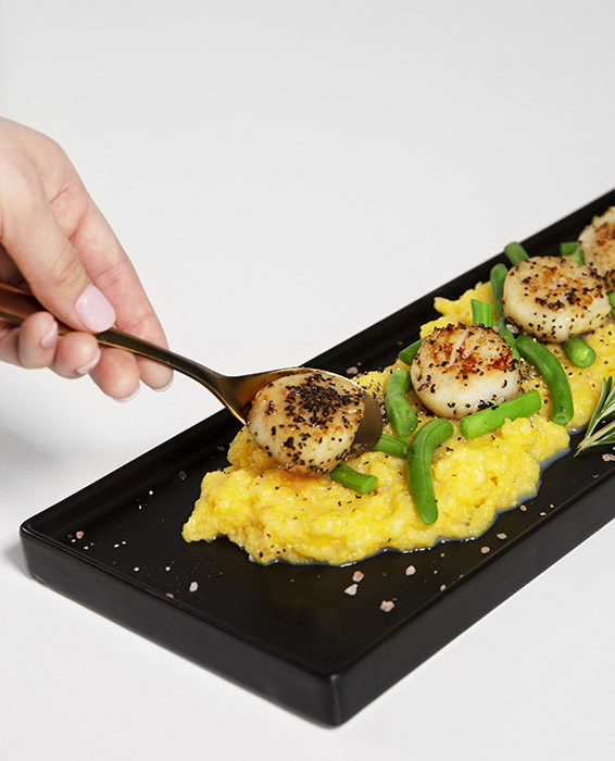 Maple Mustard Scallops Russell Hobbs